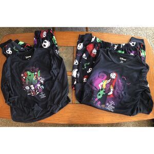 Disney Family Pajamas Christmas Sz 12 kids M Womens Nightmare Before Christmas